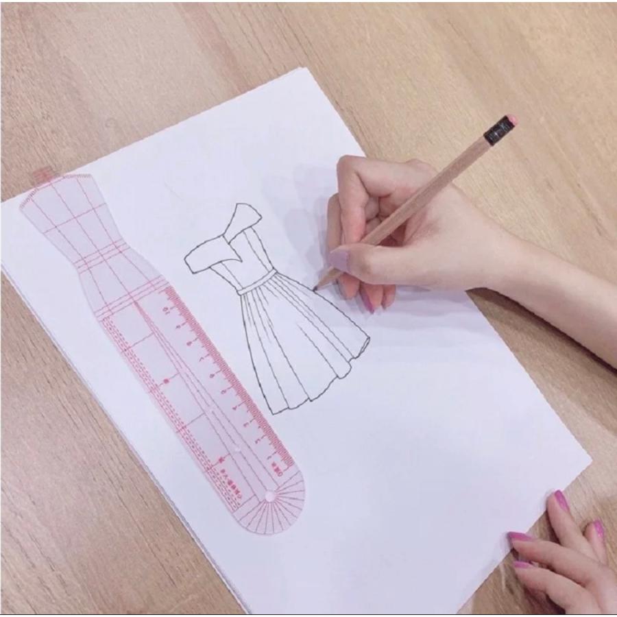 ファッションデザイン画専用ものさし ファッションドローイング ファッションデザイン用モデルルーラー 4種セット Fashion Ruler Fantastico Yahoo 店 通販 Yahoo ショッピング