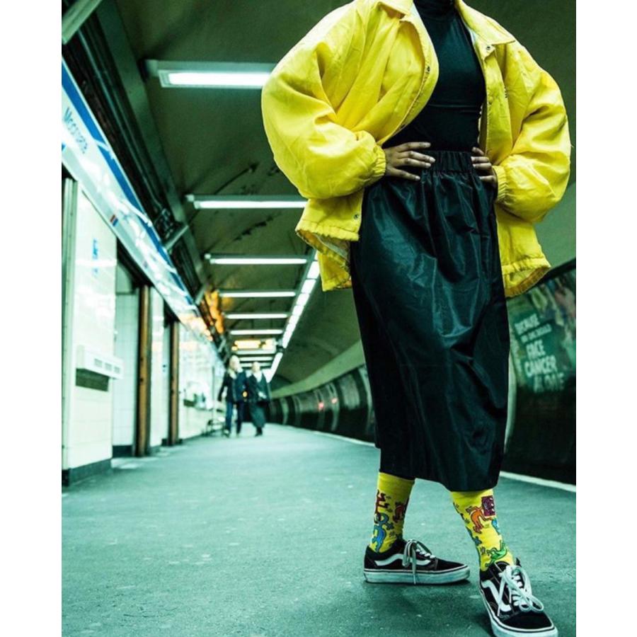 単品販売☆キースヘリング柄メンズ靴下♪ソックス♪KeithHaring