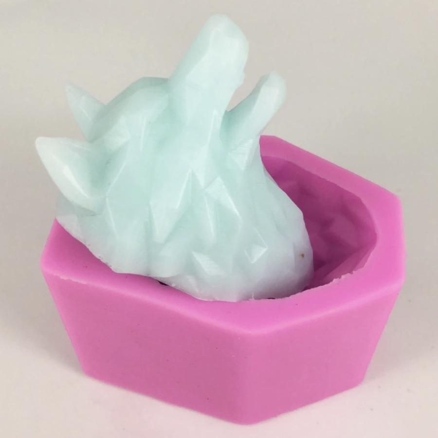 ハンドメイドのシリコンモールド♪3Dウルフ型狼型オオカミ型キャンドル