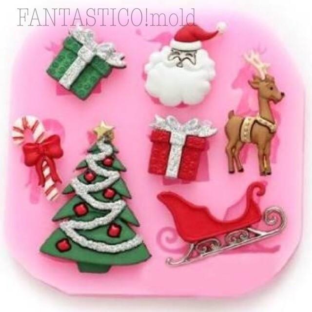 ハンドメイドのシリコンモールド クリスマス型クリスマスツリー型サンタクロース型トナカイ型ソリ型ステッキ型プレゼント型 P5r419hpji Fantastico Yahoo 店 通販 Yahoo ショッピング