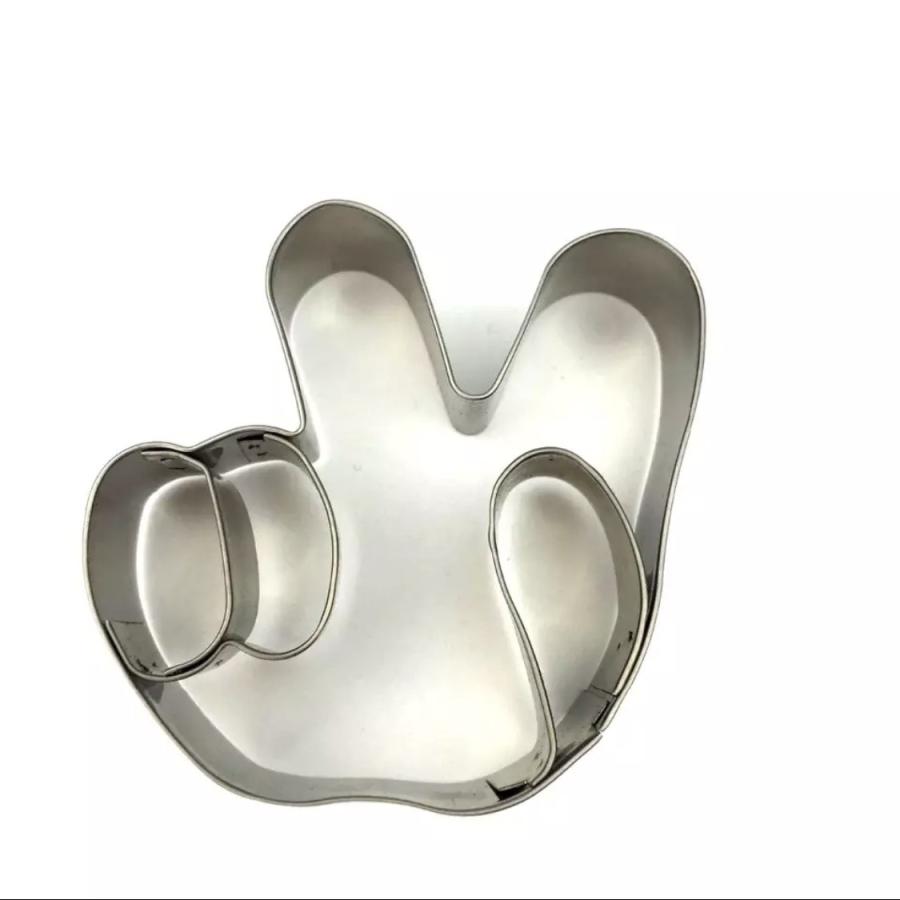 ハンドメイドのステンレスクッキー型☆じゃんけん型3つセット