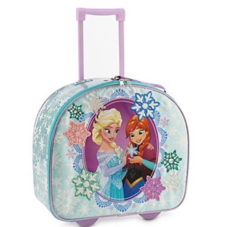 Usディズニーストア直輸入 日本未入荷レア物 アナと雪の女王キャリーバッグキッズ用トラベルバッグトランク旅行鞄コロコロ 絶品