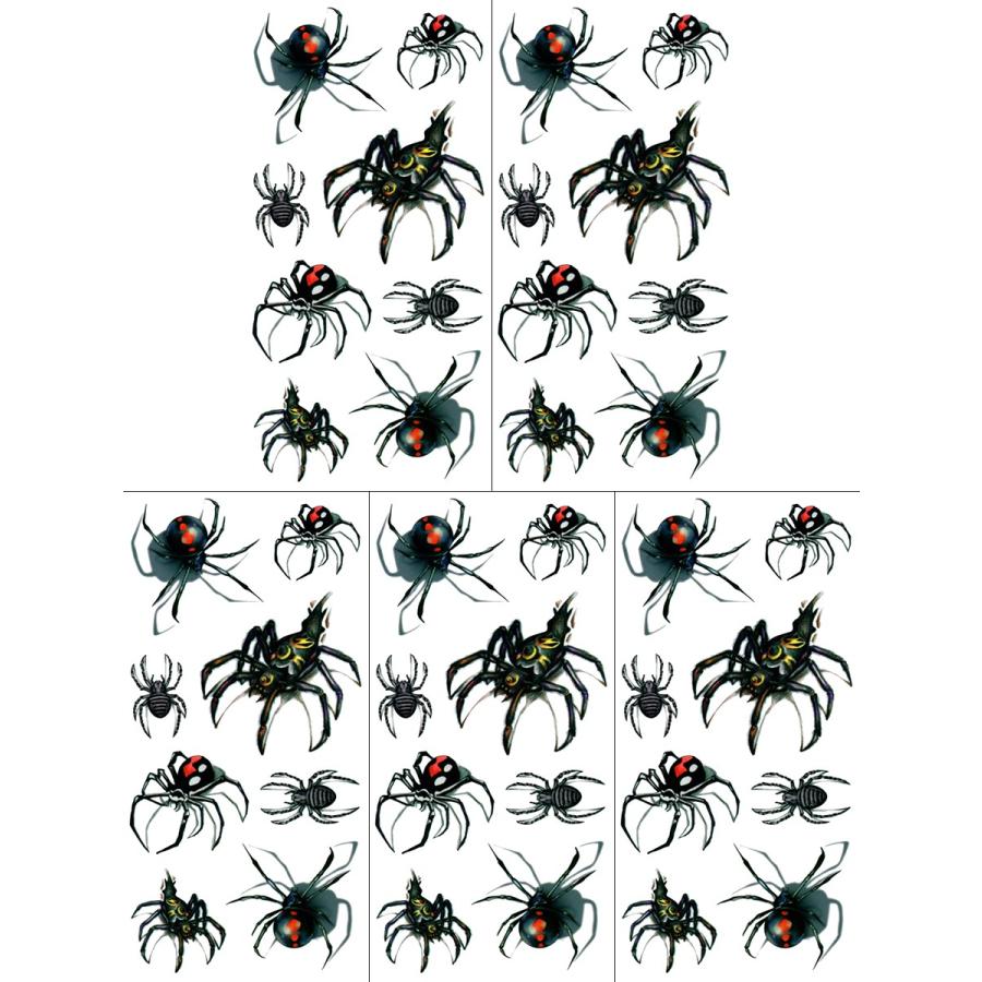 タトゥーシール 蜘蛛 男女兼用 3歳以上 タトゥーシール 5枚入り3d04 3d04 5 The Fantasy 通販 Yahoo ショッピング
