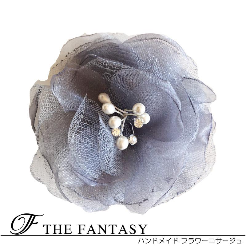 コサージュ 薔薇 入学式 コサージュ フォーマル 2way 桜 花 七五三 卒業式 結婚式 髪飾り Fh7022gy Fh7022gy The Fantasy 通販 Yahoo ショッピング