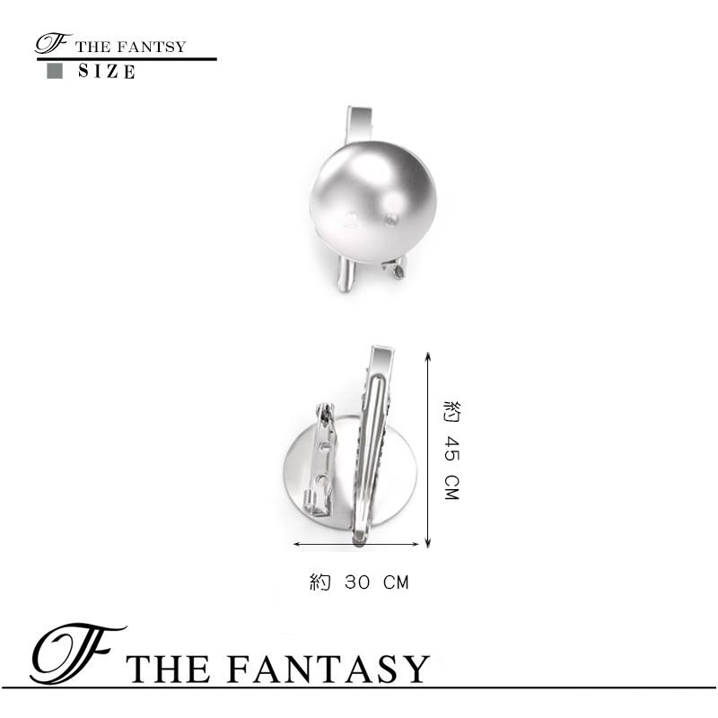コサージュ 安全ピン 5個 入り クリップ ブローチ ピン 金具 カップ