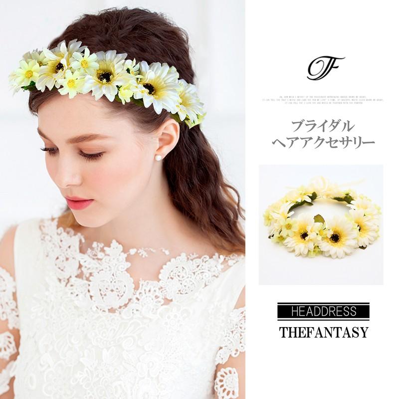 花かんむり 花冠 菊の花 花かんむり クリーム ヘッドドレス 髪飾り コサージュ ウエディング ドレス花冠 Fhkan043cm Fhkan043cm The Fantasy 通販 Yahoo ショッピング
