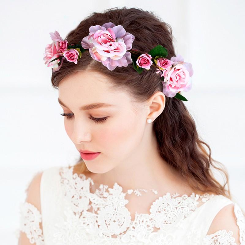 ポイント10倍 花かんむり 花冠 ばら ピンク ヘッドドレス ウエディング ドレス花冠 Fhkan061pk Babylonrooftop Com Au