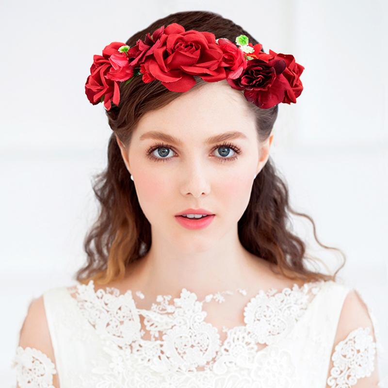 花かんむり 花冠 花かんむり 赤 バラ ヘッドドレス 髪飾り コサージュ ウエディング ドレス花冠 Fhkan067rd Fhkan067rd The Fantasy 通販 Yahoo ショッピング