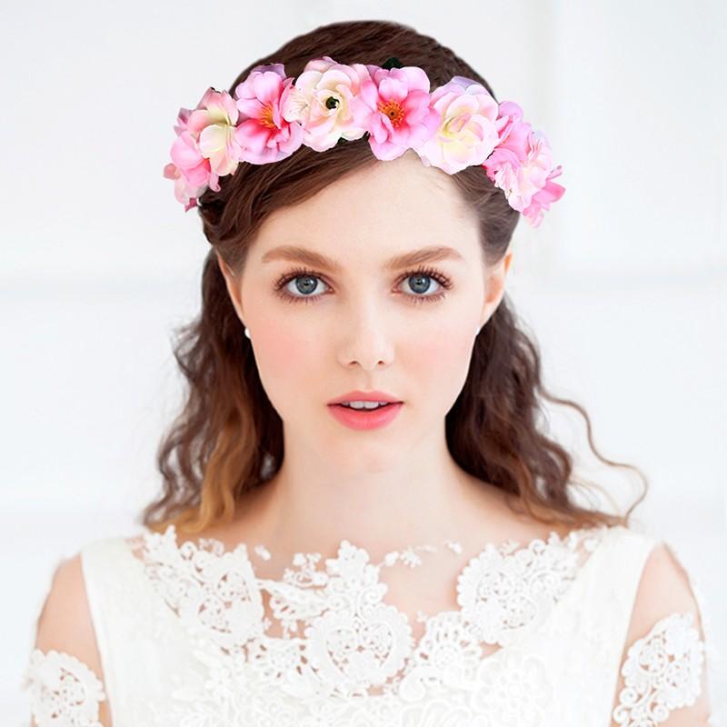 注目ブランドのギフト 花かんむり 花冠 バラ ピンク ヘッドドレス ハワイアン ウエディング ドレス花冠 Fhkan074bpk Babylonrooftop Com Au