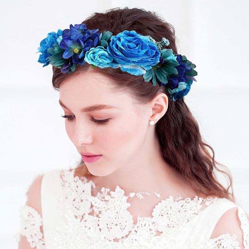 花冠 ウエディング 花かんむり 結婚式 花 ハワイアン ヘッドドレス