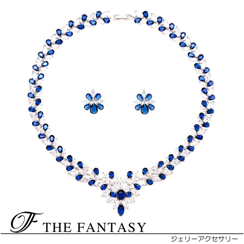 ネックレス ネックレスセット 結婚式 ブライダル ピアスセット 在庫一掃セール タトゥーシール 贈呈対象 fnpcset218cn