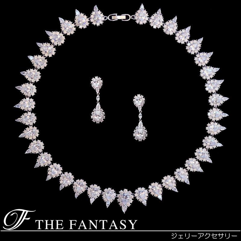 ネックレス ネックレスセット 結婚式 ブライダル ピアスセット 在庫一掃セール タトゥーシール 贈呈対象 fnpcset240