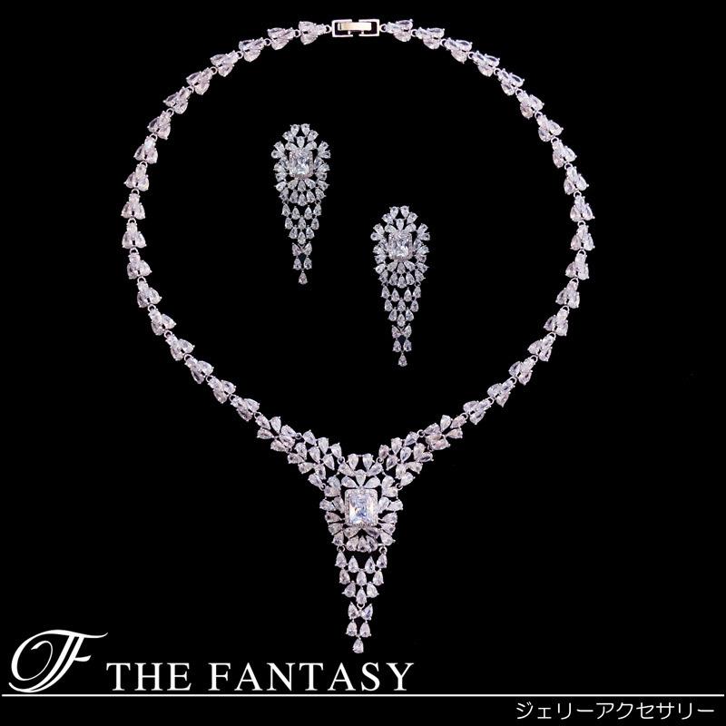 ネックレス ネックレスセット 結婚式 ブライダル ピアスセット 在庫一掃セール タトゥーシール 贈呈対象 fnpcset252