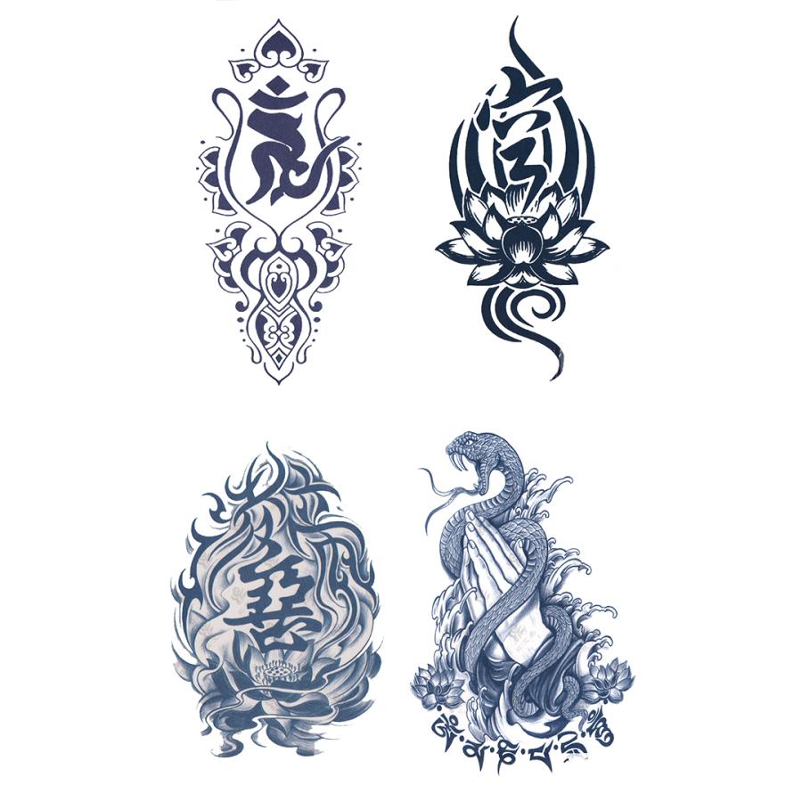 ジャグアタトゥー タトゥーシール 2週間で消えるタトゥー ヘナタトゥー