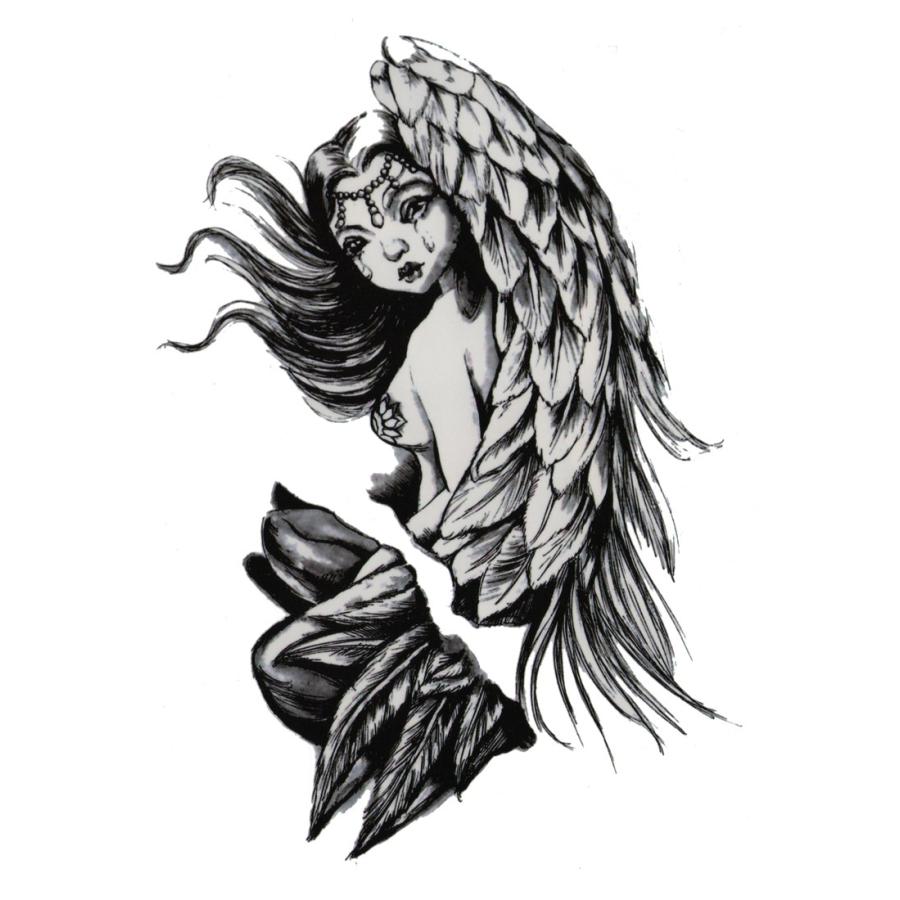 ファンタジー Thefantasy タトゥーシール タトゥーシール 天使 Hb339 中型 A5 Hb339 The Fantasy 通販 Yahoo ショッピング