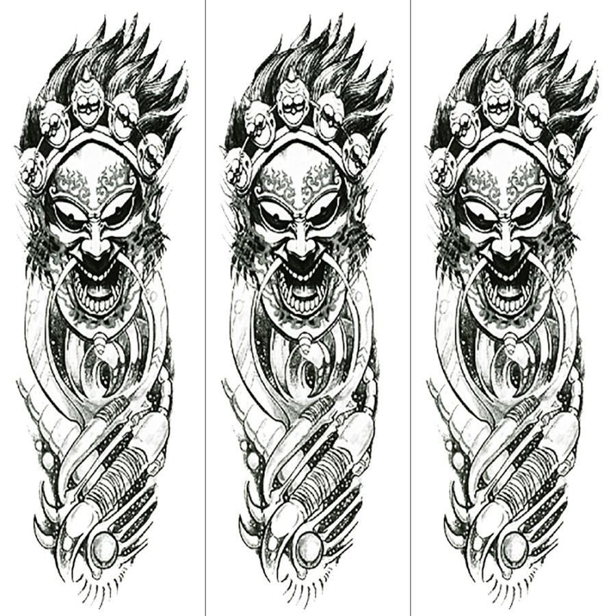 ファンタジー Thefantasy タトゥーシール タトゥーシール 肩から手首 般若 お面 Qb3064 特長 3枚セット Qb3064 3 The Fantasy 通販 Yahoo ショッピング