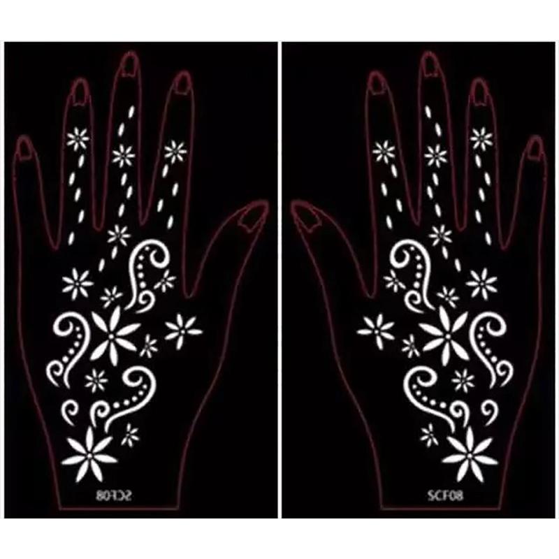 ファンタジー Thefantasy ヘナタトゥー グリッタータトゥー 用の ステンシルシート 左右セット 花 Scf08 Scf08 The Fantasy 通販 Yahoo ショッピング