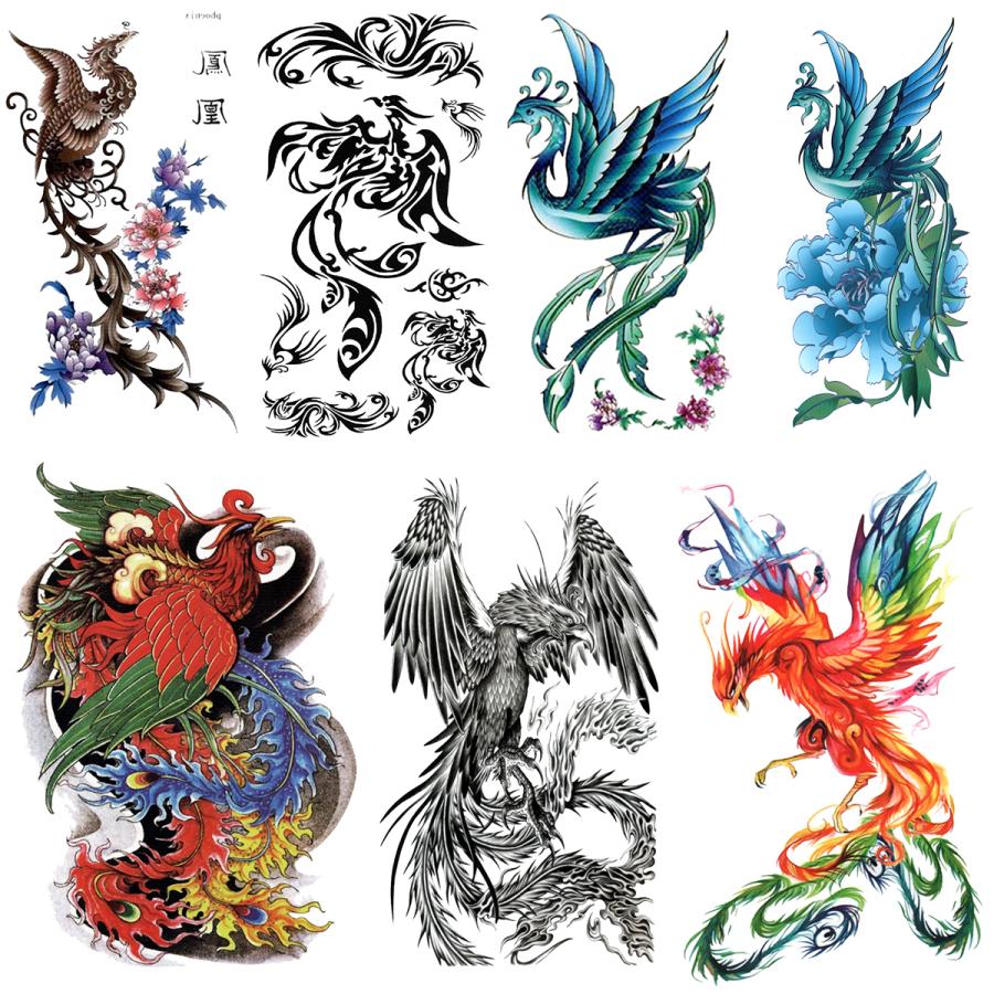 タトゥーシール 鳳凰 火の鳥 7種7枚set252 Set252 The Fantasy 通販 Yahoo ショッピング