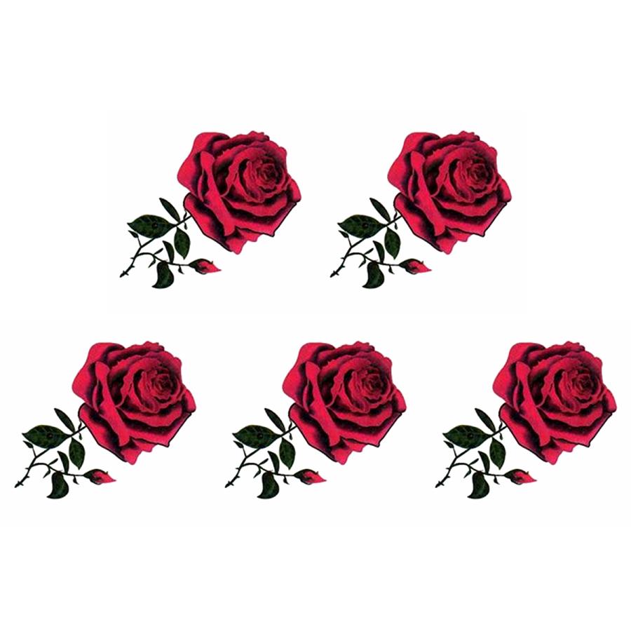 F 8 Rose タトゥーシール 薔薇 バラ 花 ローズ ワンポイント 韓国 はこぽす対応商品