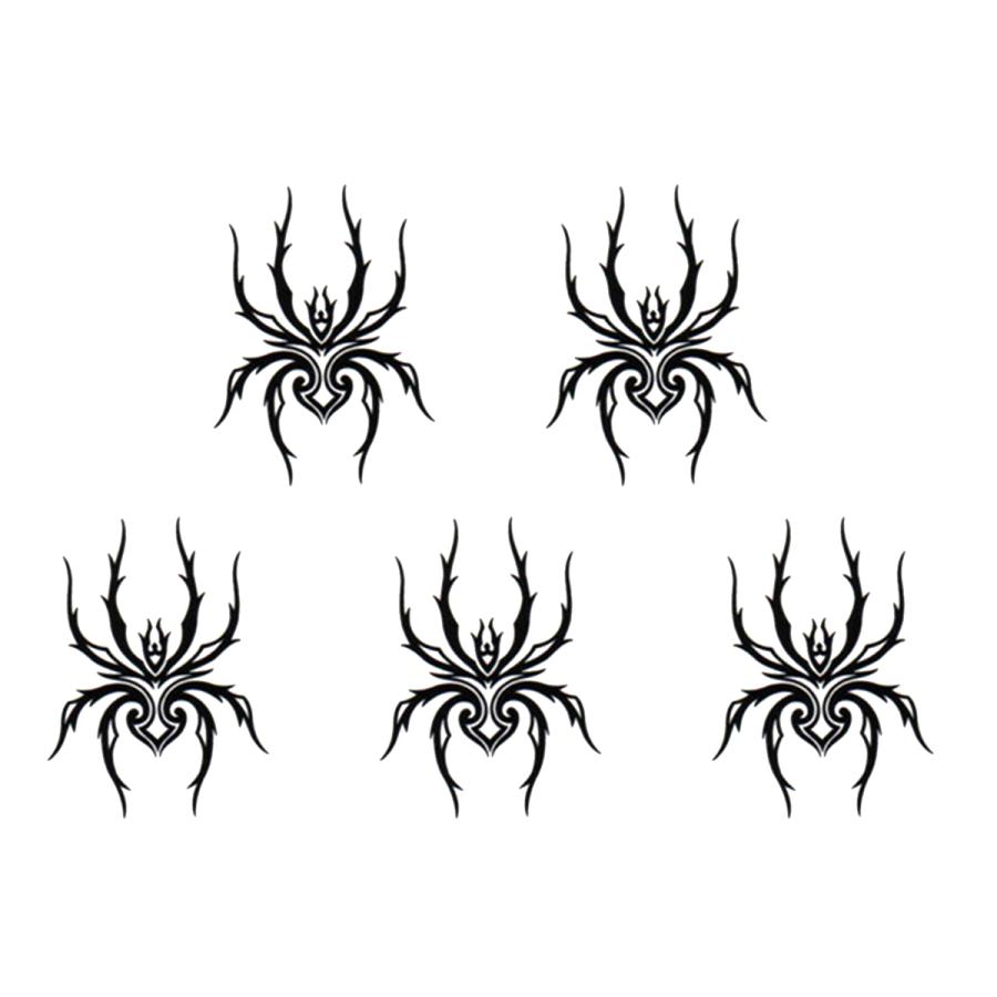 タトゥーシール タトゥーシール 5枚入り 蜘蛛 トライバル Tm0865 ワンポイント Tm0865 The Fantasy 通販 Yahoo ショッピング