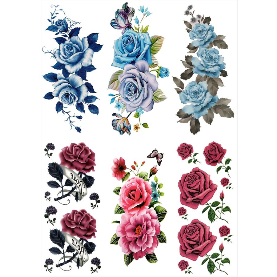The Fantasy ファンタジー タトゥーシール 薔薇 花 蓮 通常サイズ 6種6枚 Ymp6008 Ymp6008 The Fantasy 通販 Yahoo ショッピング