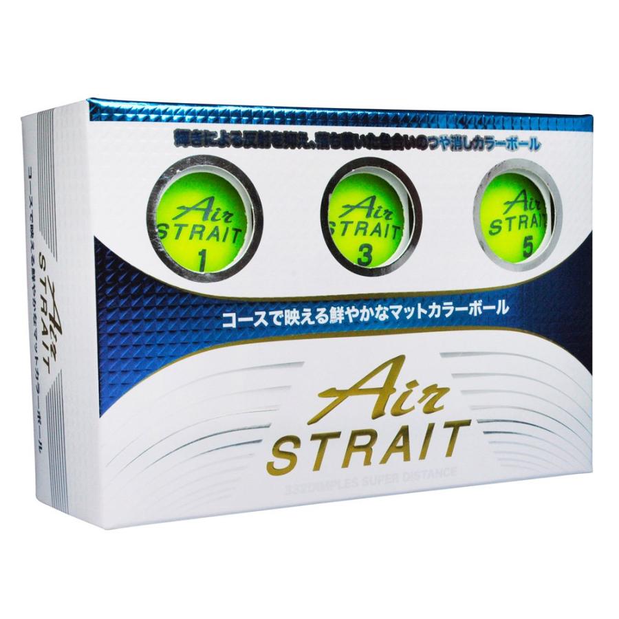 LEZAX(レザックス) ゴルフボール Air STRAIT マットカラーボール 6個入り イエロー ASBA-7759 n5ksbvb LEZAX(レザックス) ゴルフボール Air STRAIT マットカラーボール