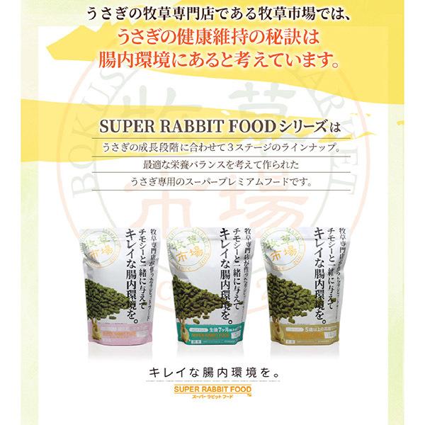 うさぎの餌　国産 牧草市場 スーパーラビットフード メンテナンス 1.2kg フード 生後7カ月以上 毛玉ケア コントロール | 牧草市場 | 02