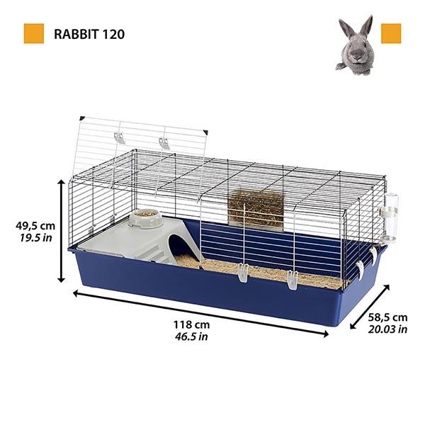 うさぎ ケージ ラビット　120 Rabbit 120 ハウス 小動物用 イタリアferplast社製｜fantasyworld｜03