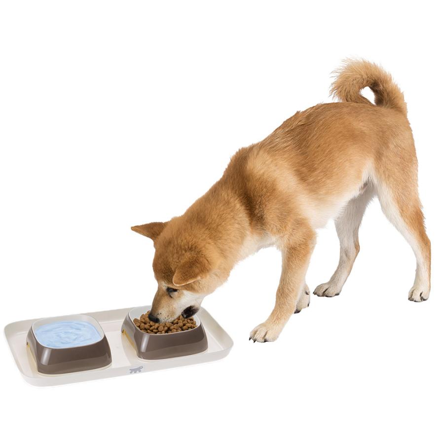 犬 猫 食器 グラム  トレーセット GLAM TRAY S 餌入れ 水入れ フードボウル イタリアferplast製 | ferplast