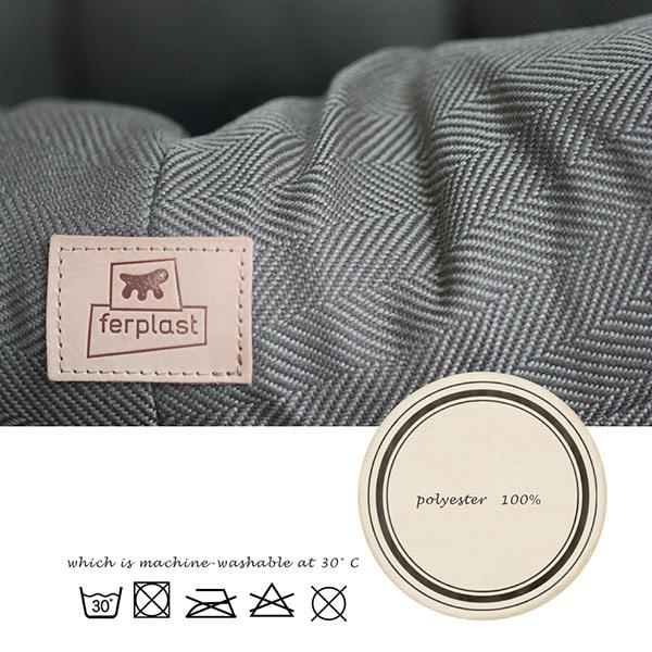 犬用ベッド シエスタＤＸ４専用クッションカバー ソファ ツイード ４〜sofa 4 tweed イタリアferplast社製の画像