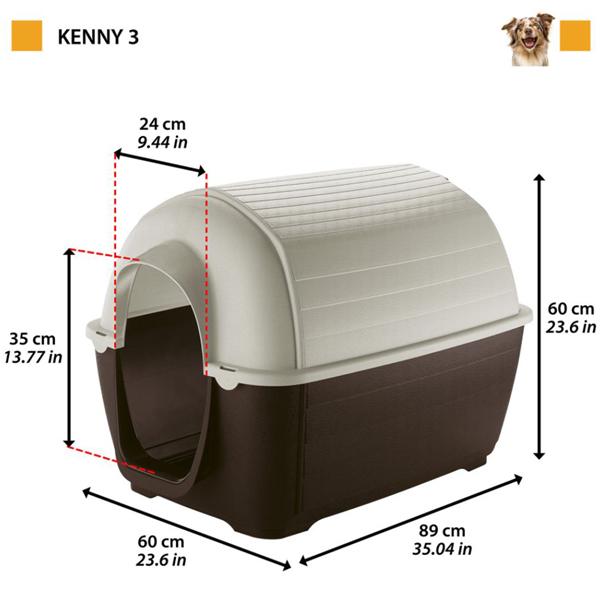 犬 ハウス ケニー MINI ペット用 小型犬用 イタリアferplast社製_1