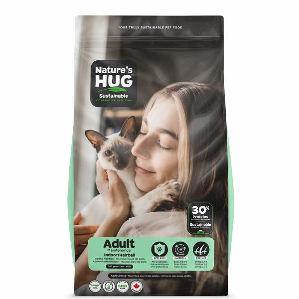 キャットフード ドライ  ネイチャーズハグ アダルト インドア ヘアーボール 1.81kg 総合栄養食 Nature’S HUG CAT
