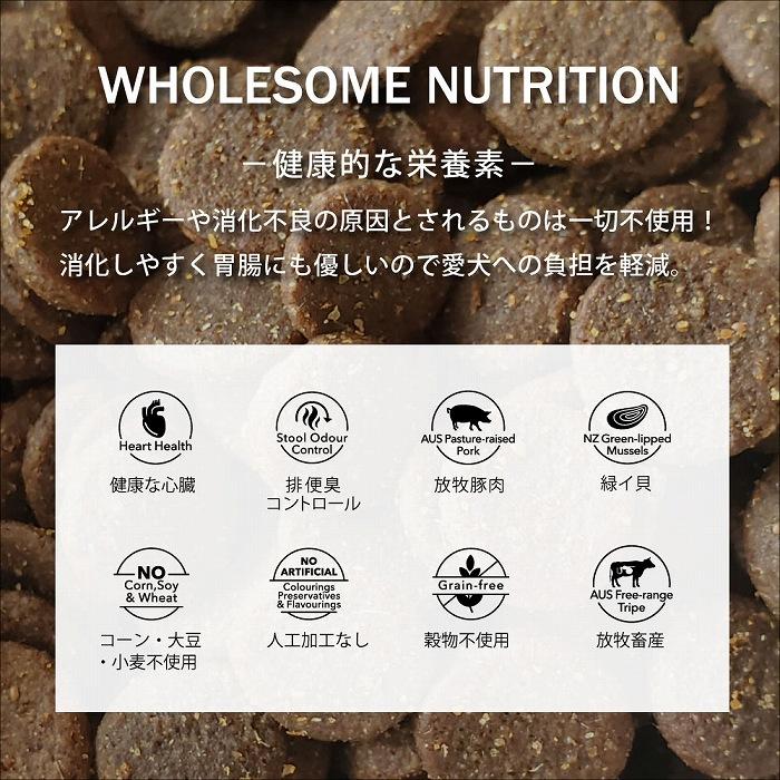 賞味期限26/11/30ドックフード ドライ エッセンス ラム＆サーモン＆グリーントライプ 200g ニュートライプ 全年齢用 総合栄養食 犬 | NUTRIPE | 09