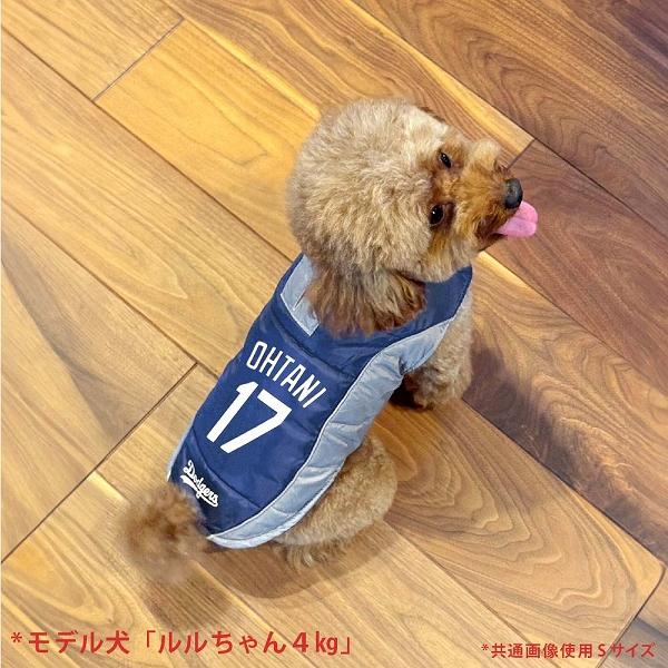 MLB公式 ドジャース 大谷翔平選手モデル パッファー ベスト 犬用 FANTASY WORLD MLB公式 ドジャース 大谷翔平選手モデル