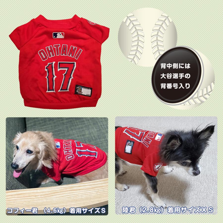 【在庫限り】　ロサンゼルス　エンゼルス　大谷翔平選手モデル　ユニフォーム　野球　犬　Ｔシャツ　Ｍサイズ 中型犬 【ポスト投函可】｜fantasyworld｜04