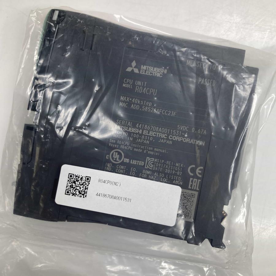 R04CPU 2019年製 MELSEC iQ-Rシリーズ CPUユニット 箱なし・内袋あり 三菱電機 PLC (10310) : FAPサポ ...