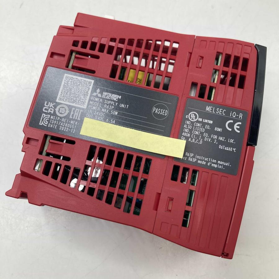 R63P 2022年製 美品/取付のみ シーケンサ MELSEC iQ-Rシリーズ 電源ユニット 三菱電機 PLC (11765) : FAP ...