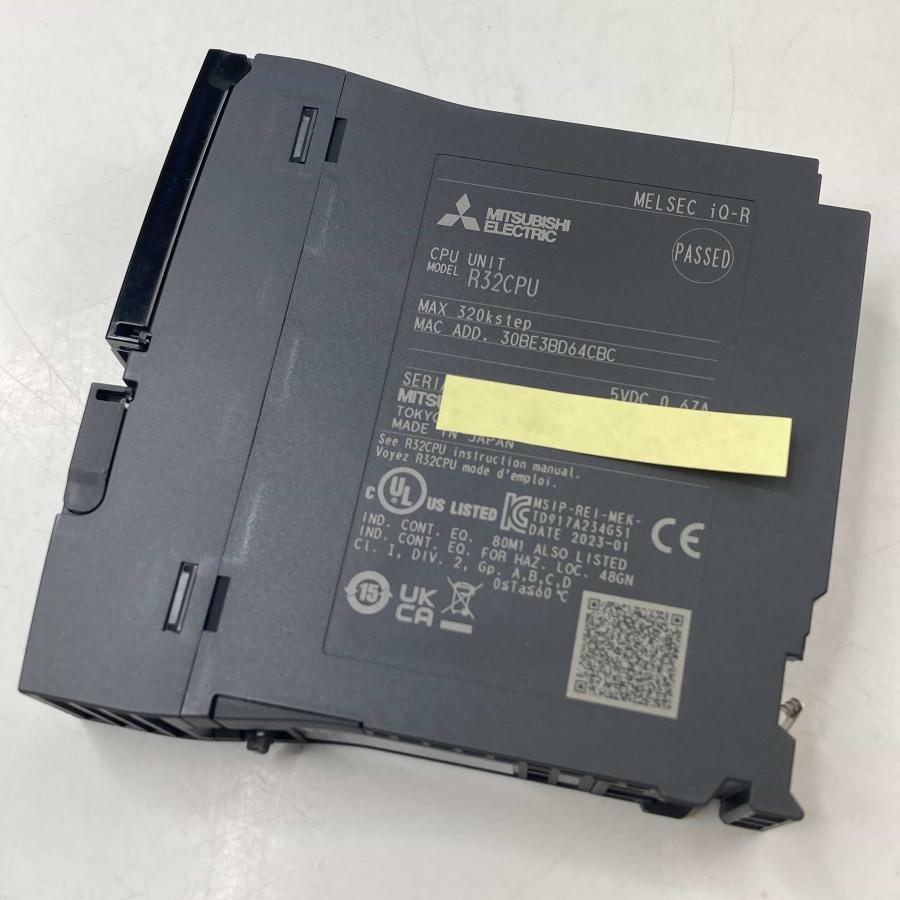 R32CPU 2023年製 美品/取付のみ シーケンサ MELSEC iQ-Rシリーズ CPUユニット 三菱電機 PLC (11768 ...