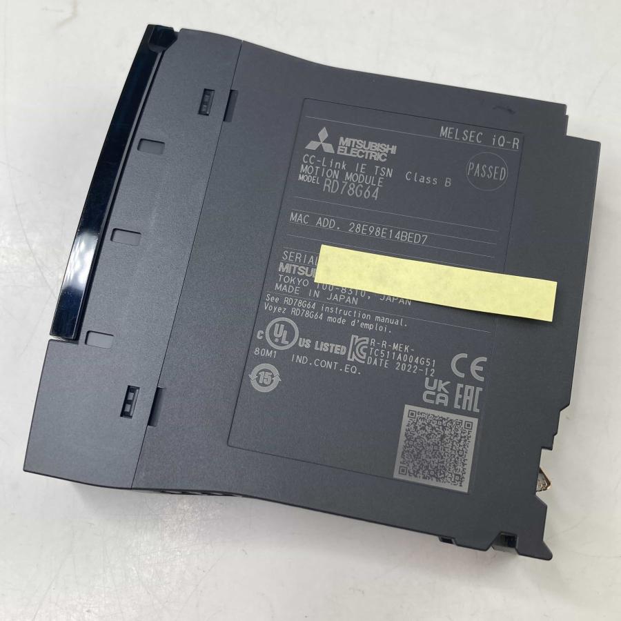 【ワケあり大特価】三菱電機 RD78G64 モーションユニット RD78G64 2022年製 美品/取付のみ シーケンサ MELSEC iQ-Rシリーズ