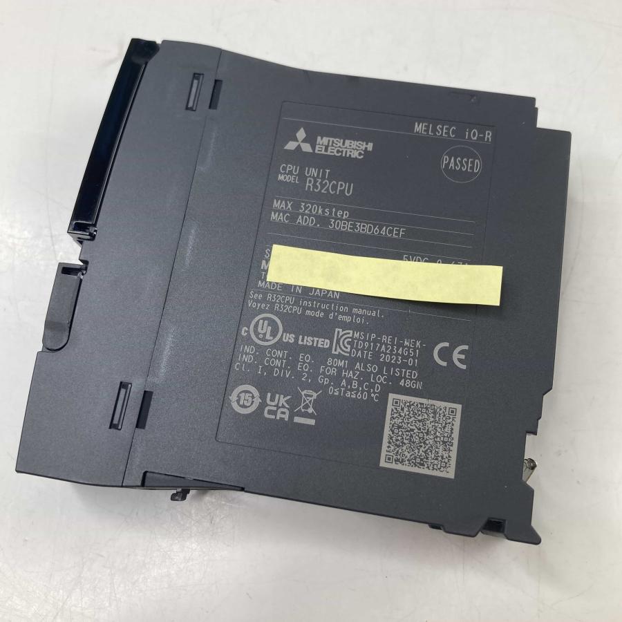 R32CPU 2023年製 美品/取付のみ シーケンサ MELSEC iQ-Rシリーズ CPUユニット 三菱電機 PLC (11783 ...