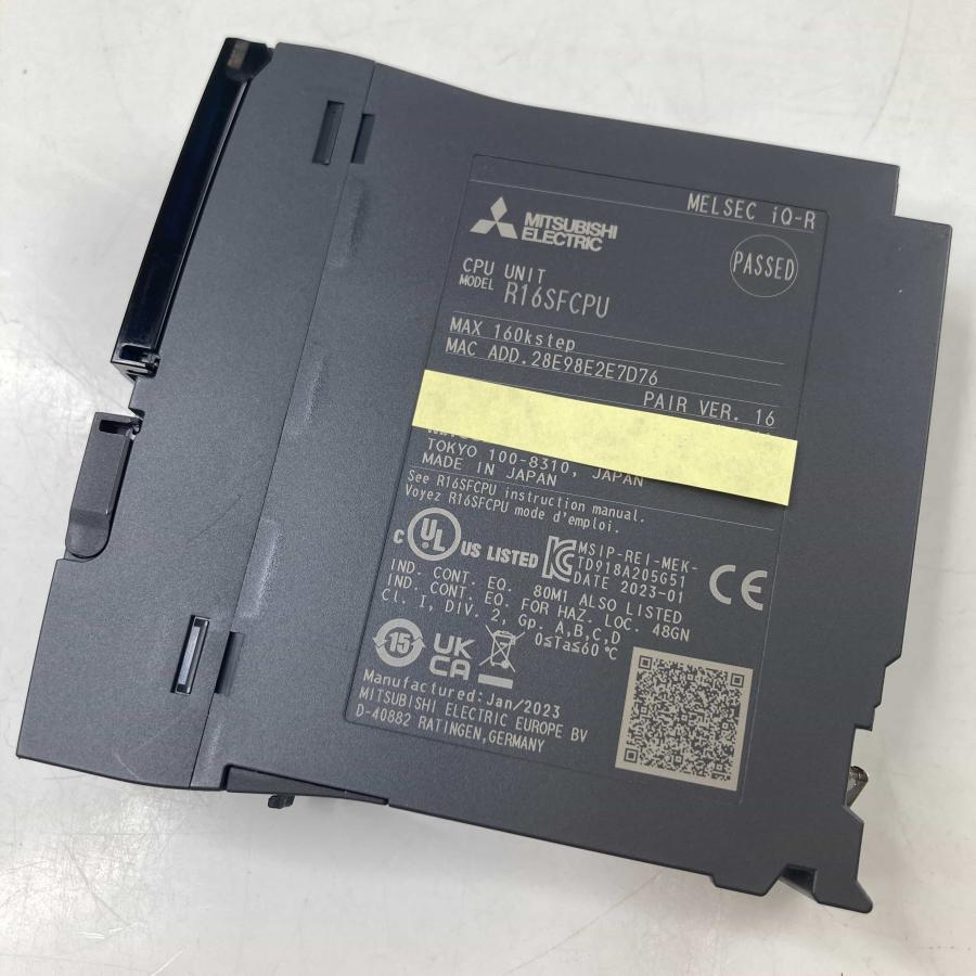 R16SFCPU-SET 2023年製 取付のみ シーケンサ MELSEC iQ-Rシリーズ