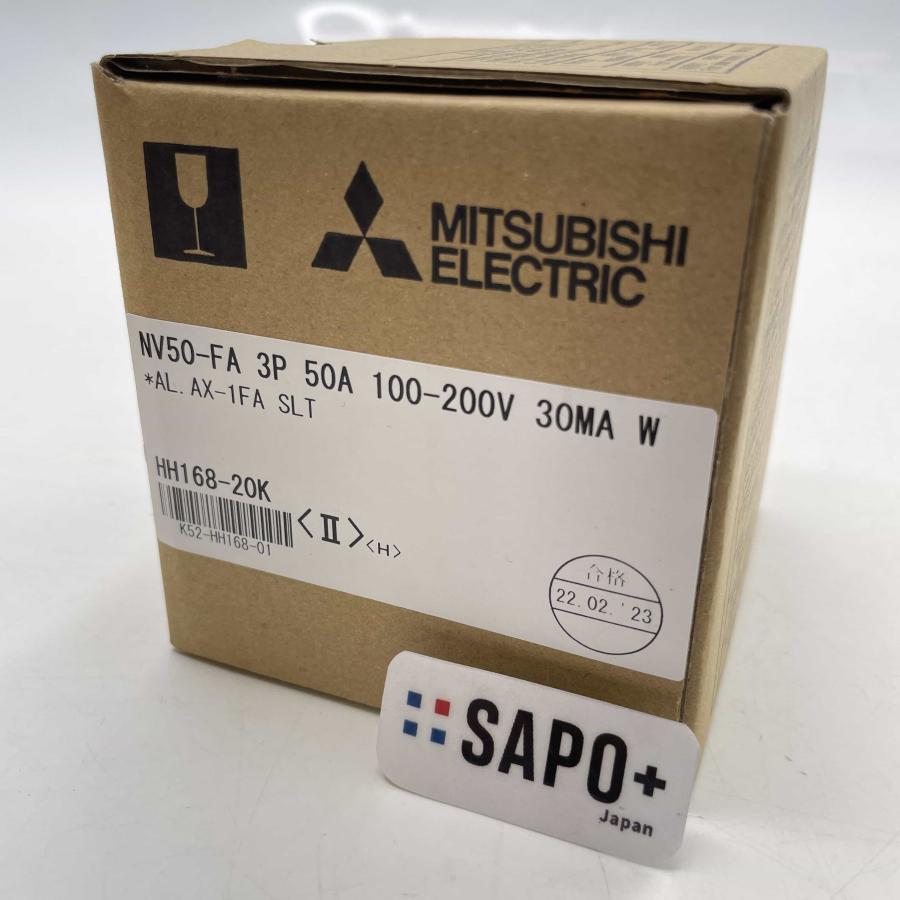 NV50-FA 3P 50A 100-200V 30MA W 2023年製 漏電遮断器 三菱電機 (13880) : FAPサポタス - 通販 ...