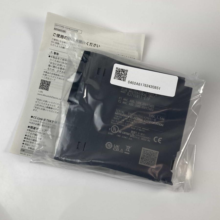 RJ71GN11-EIP 2023年製 MELSEC iQ-Rシリーズ CC-Link IE TSN RJ71GN11-EIP 2023年製 MELSEC iQ-Rシリーズ CC-Link IE TSN