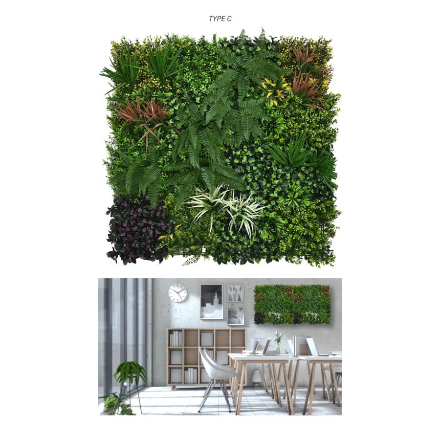 ウォールグリーン 壁掛け フェイクグリーン フェイク 50×50cm 1