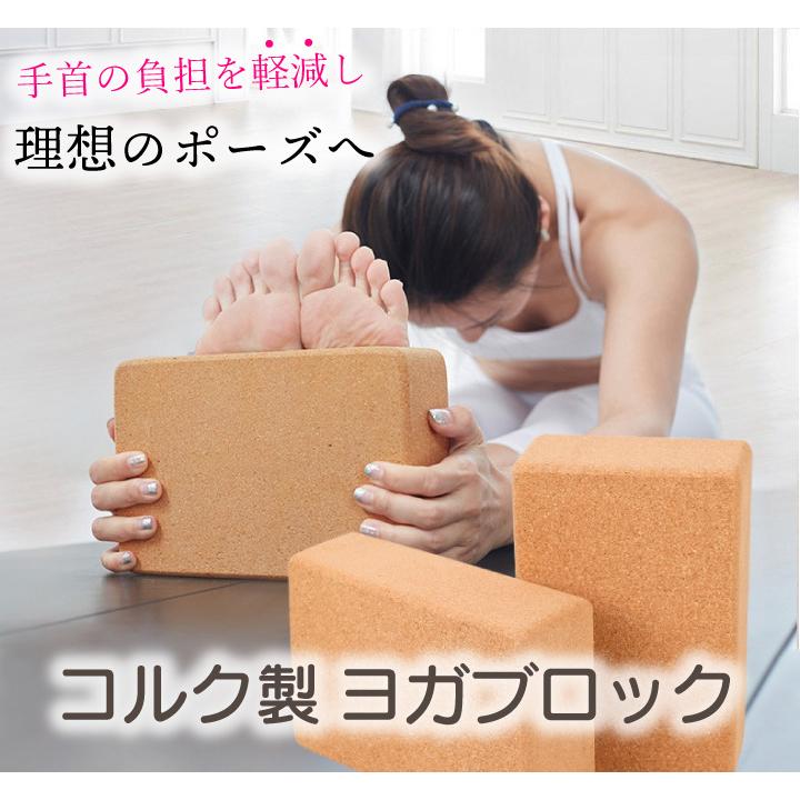 ヨガワークス コルクヨガブロック Lサイズ2個セット yogaworks 2