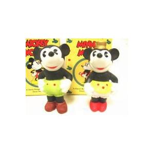 ミッキー&ミニー 日本製ビスクフィギュアリン復刻版 スモールサイズ2点