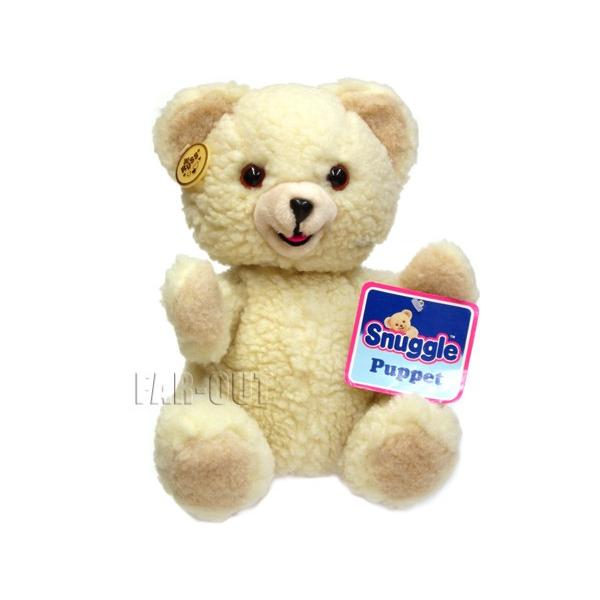 ファーファ Snuggle Bear ハンド パペット ぬいぐるみ 1980年代 タグ付きの画像