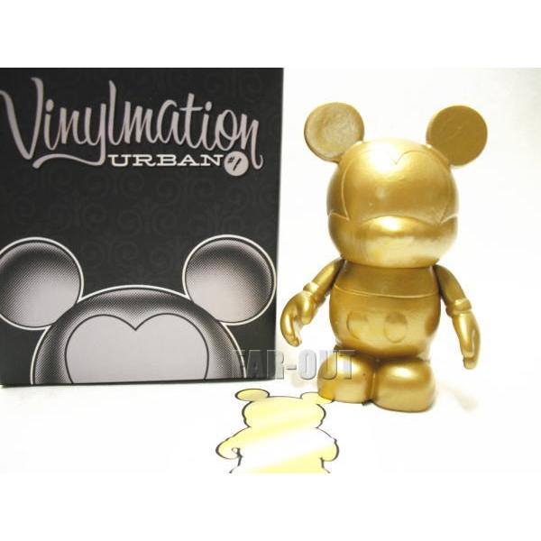 ディズニー Vinylmation バイナルメーション Urban アーバンシリーズNo1 シークレット Chaser ゴールドミッキー フィギュア