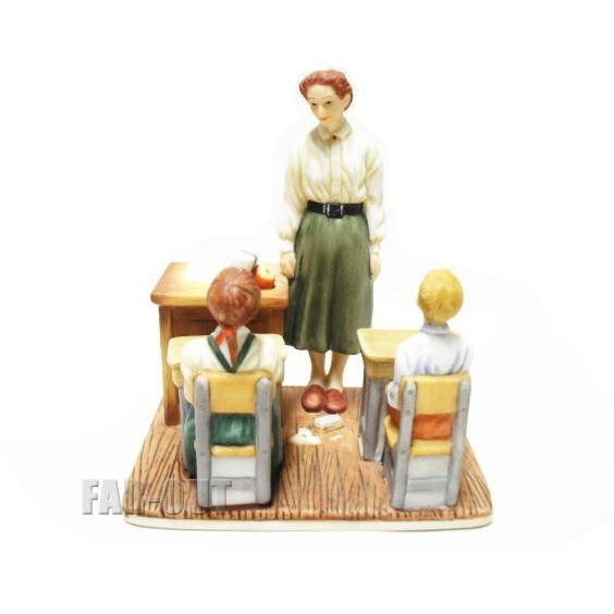 ノーマン・ロックウェル The School Teacher 先生と生徒 教室で