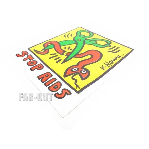 キース・ヘリング アート STOP AIDS ストップ エイズ ステッカー ポップショップ Keith Haring Pop Shop